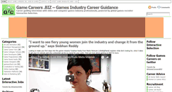 Desktop Screenshot of gamecareers.biz